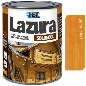 Het Soldecol lazúra SL36 pínia 5l - tenkovrstvá lazúra