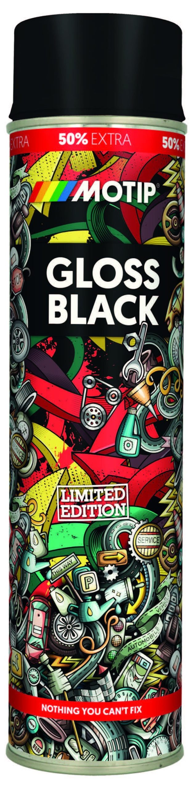 Motip Rallye čierna lesk limited edition 600ml