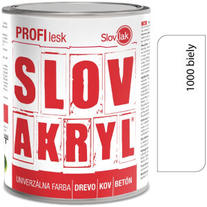 Slovakryl Profi Lesk biely 1000/RAL9003 0