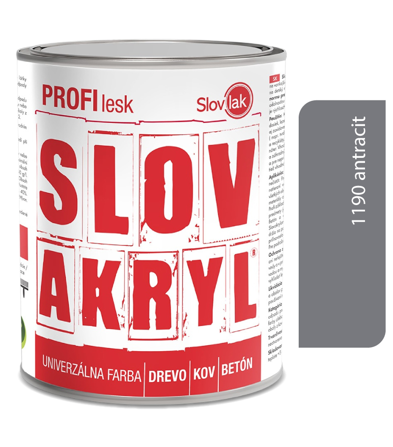 Slovakryl Profi Lesk antracit 1190/RAL7016 0