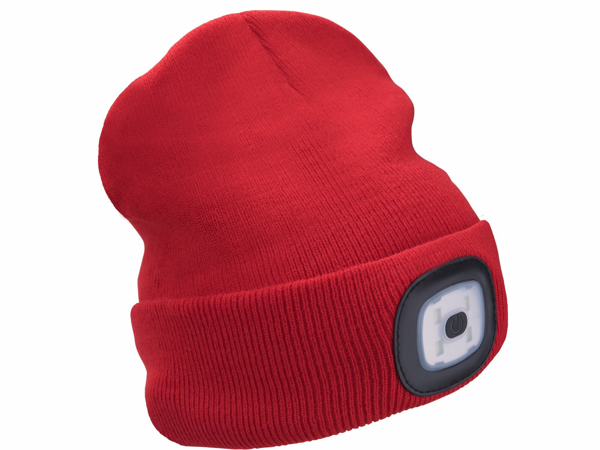 Extol Light Čiapka s čelovkou 45lm nabíjanie USB červená