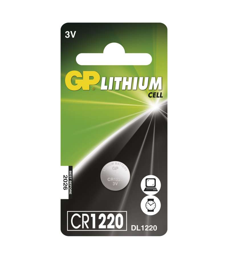 GP CR1220 Lítiová gombíková batéria 1ks