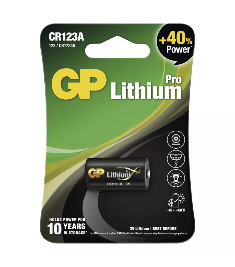 GP CR123A Lítiová batéria 1ks