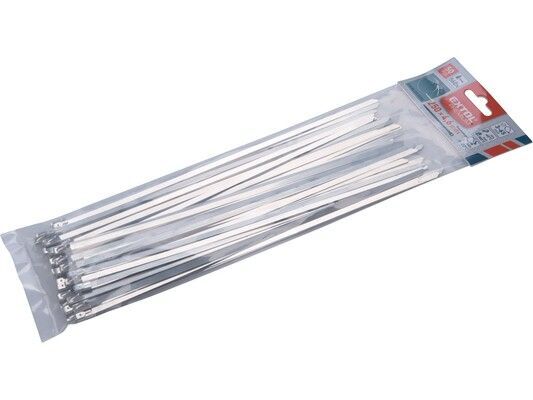 Extol Pásky sťahovacie antikorové 4.6x250mm 56kg 50ks