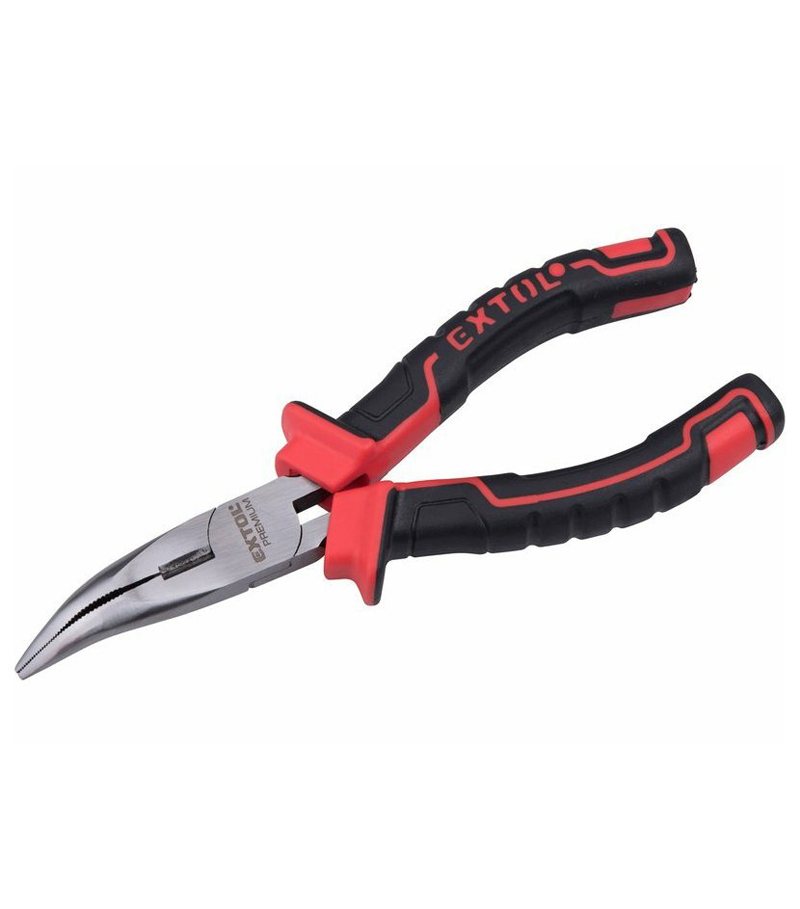 Extol Kliešte pologuľaté zahnuté