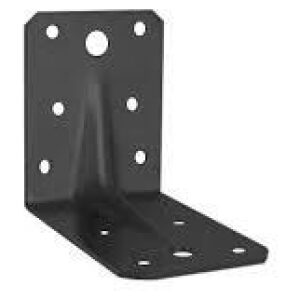 Domax KP5 Uholník s prelisom 140x140x65x2.5mm čierny