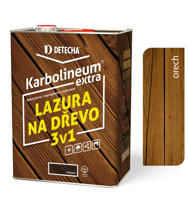 Karbolineum Extra Orech 8kg - lazúra 3v1