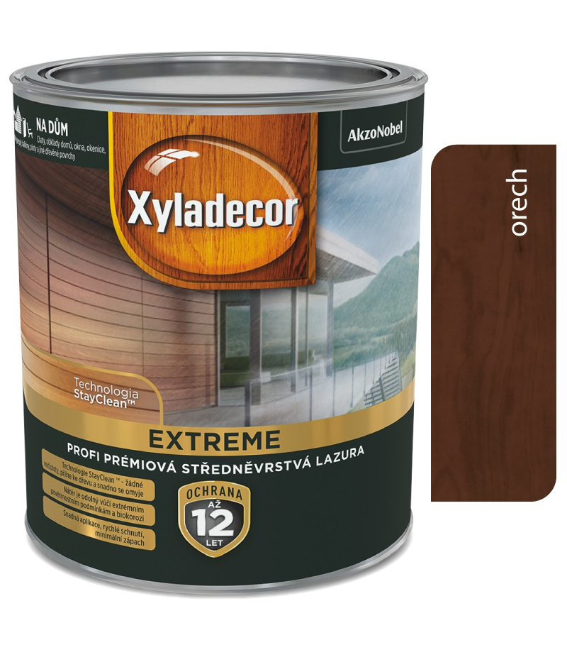 Xyladecor EXTREME Orech profi strednovrstvová lazúra 2