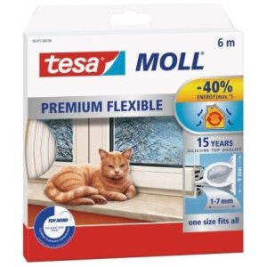 Tesnenie silikónové biele 6m