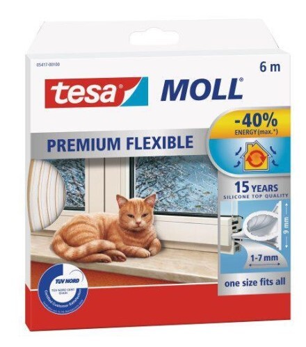 Tesnenie silikónové biele 6m