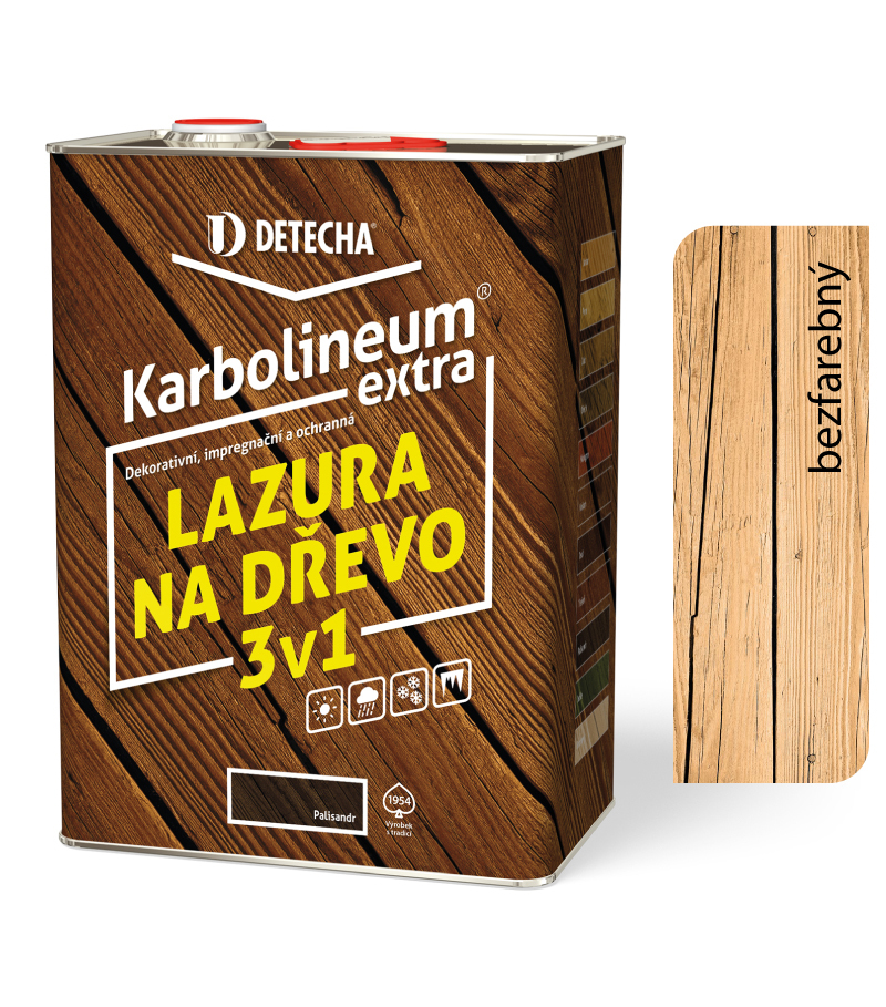 Karbolineum Extra Bezfarebný 8kg - lazúra 3v1