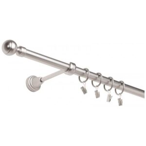 Garniža komplet 240cm 16mm I striebro-matná