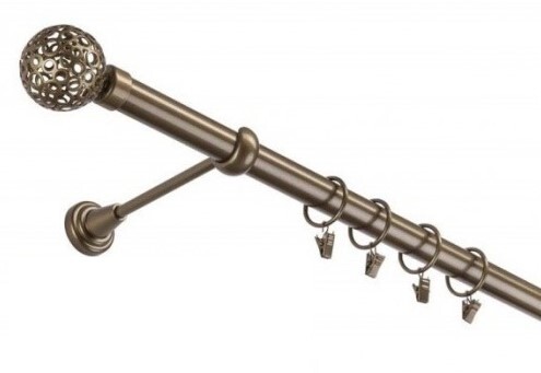 Garniža komplet 240cm 25mm I zlatý antik