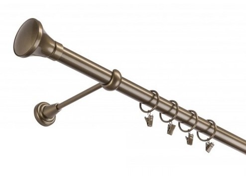 Garniža komplet 240cm 25mm I zlatý antik