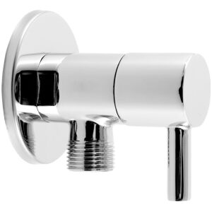 Ventil rohový keramický s krytkou a kovovou pákou 1/2x3/8