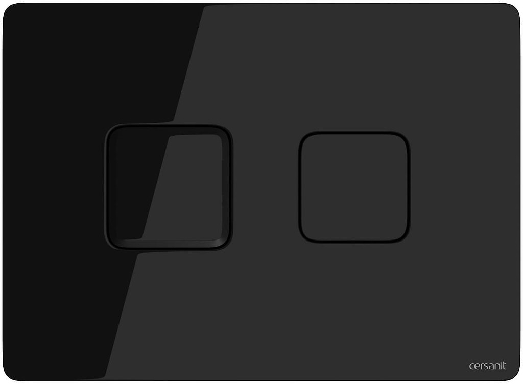 Tlačítko Accento square glass S97-058