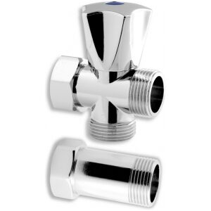 Práčkový ventil s medzikusom 3/4"x3/4"x3/4" CF3019