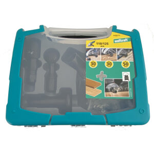 Wolfcraft Set nástrojov pre opracovanie dreva uhlovou brúskou