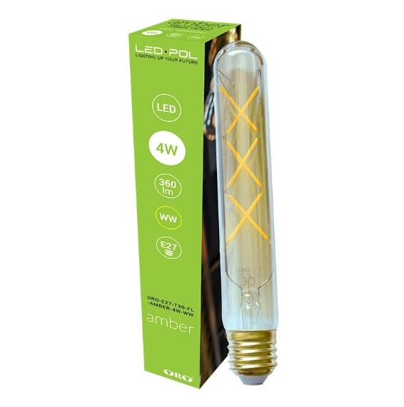 Žiarovka Oro E27 T30 FL 4W Amber WW