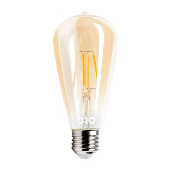 Žiarovka Oro E27 ST64 FL 4W Amber WW