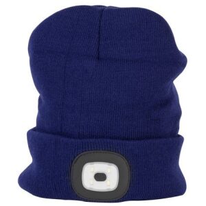 Strend Pro Čiapka LED modrá 4xSMD USB nabíjanie