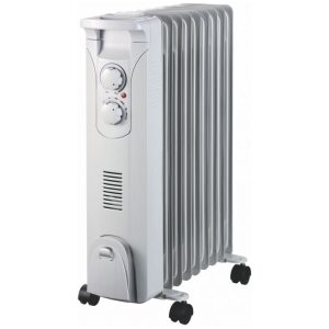 DEDRA Olejový ohrievač 2000W + ventilátor 400W