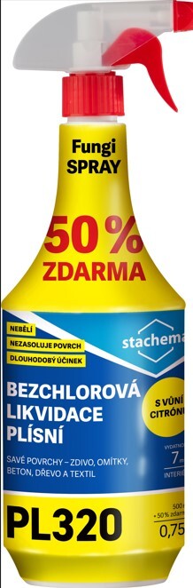 Fungispray bezchlorový CITRUS 0.5L+50% GRATIS