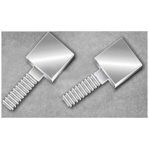 Segment rohový HL strieborný lesklý 10mm