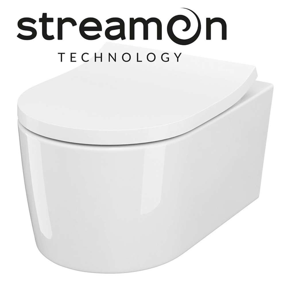 CERSANIT Inverto WC misa závesná + voľnopadajúce sedátko 52x35