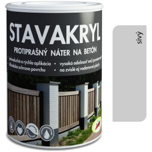 PAM Stavakryl sivá - protiprašná farba na betón 4kg