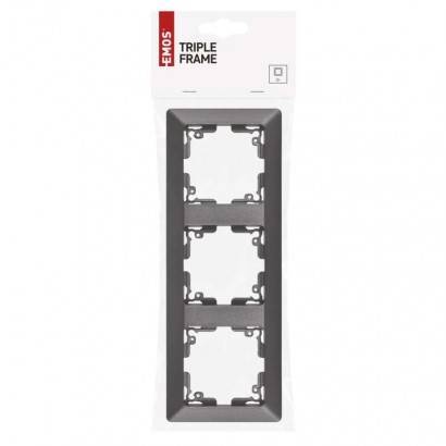 Rámik 3-násobný antracit A6004.6