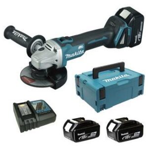 Makita DGA504RTJ Brúska uhlová AKU Lion 18V 125mm 2x5.0Ah BL