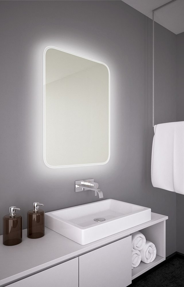 Zrkadlo Senso/Enso 61x81cm s LED osvetlením po obvode IP44