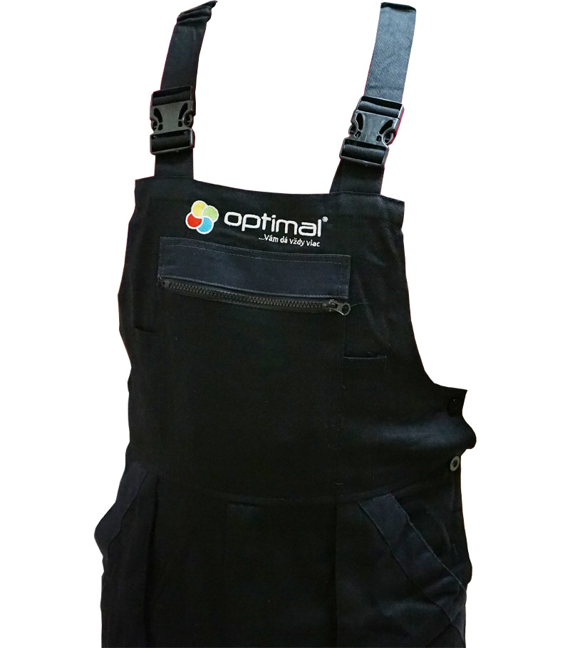 OPTIMAL montérky čierne 54