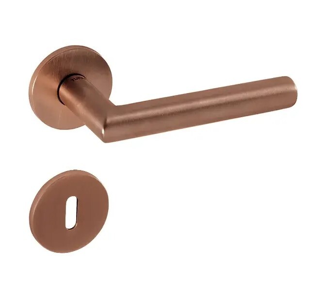 Kľučka TI Favorit R 4002 5S KL/KL BB PVD brúsená meď