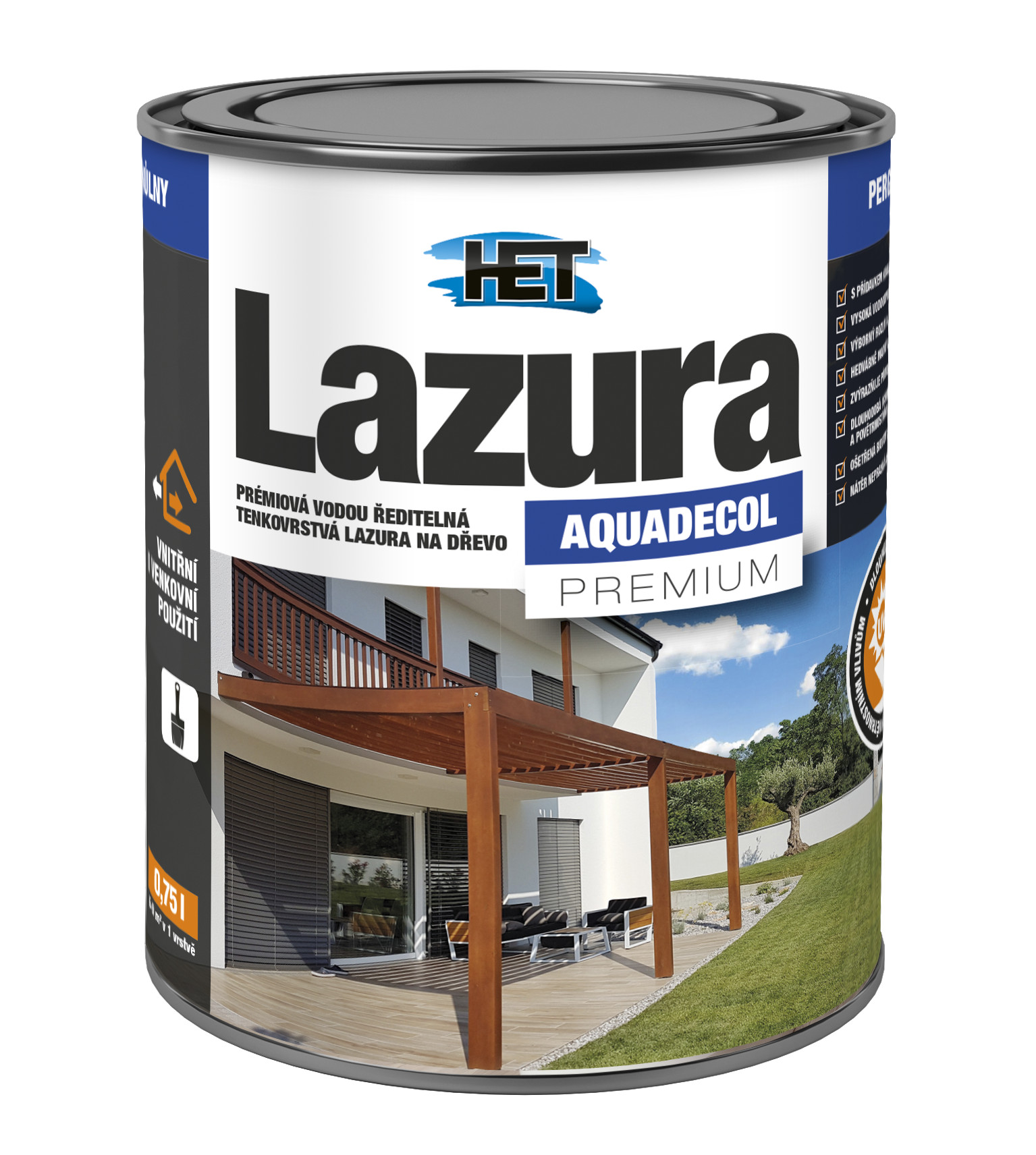 Aquadecol lazúra prémium 5l