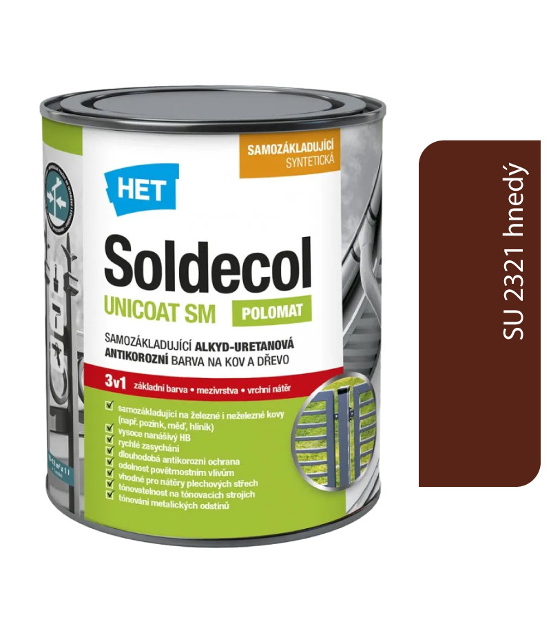 Het Soldecol Unicoat SM SU 2321 hnedý 2