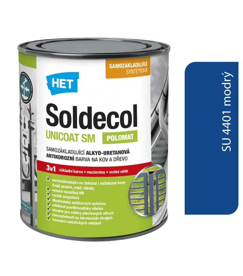 Het Soldecol Unicoat SM SU 4401 modrý 2 Het Soldecol Unicoat SM SU 4401 modrý 2