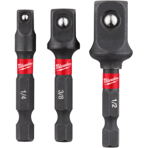 Sada adaptérov Milwaukee shockwave Z 1/4 hex na 1/4 3/8 1/2 4-hran