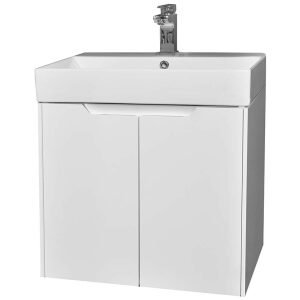 Skrinka závesná Line s keramickým umývadlom Sans 60cm