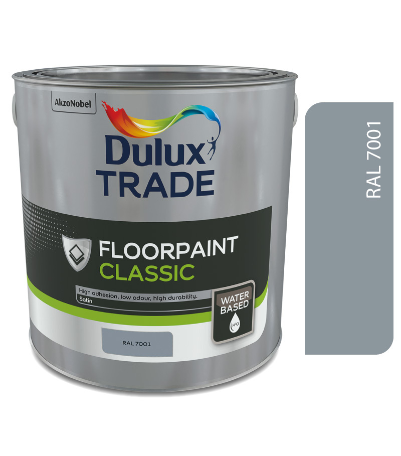 Dulux Floorpaint Classic RAL 7001 svetlošedá 3kg
