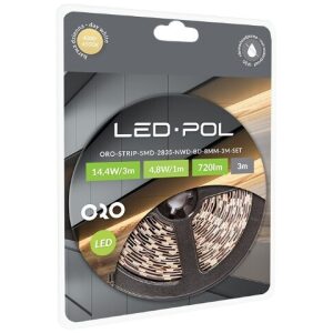 LED pás SMD 2835 NWD DW 8MM 3M SET