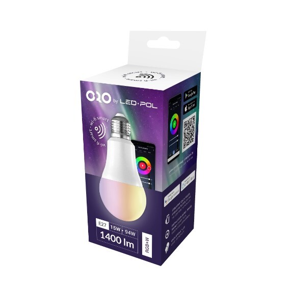 Žiarovka ORO E27 A65 wifi drive 15W RGBW Žiarovka ORO E27 A65 wifi drive 15W RGBW