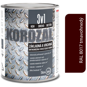 Korozal 3v1 RAL 8017 tmavohnedý 2