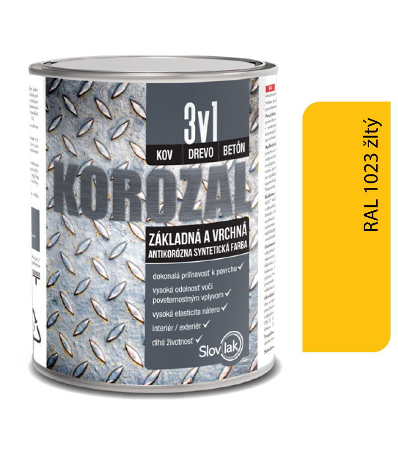 Korozal 3v1 RAL 1023 žltý 0