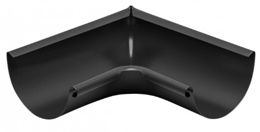 KJG Roh žľabový vnútorný pozink čierny 33