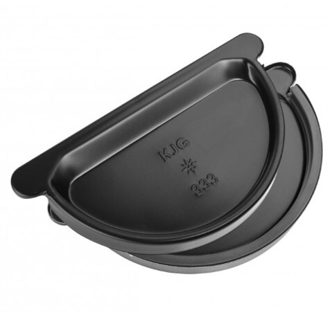 KJG Čelo žľabové s gumou pozink čierny 33