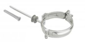 KJG Objímka zvodová s hrotom 100/200mm pozink čierny