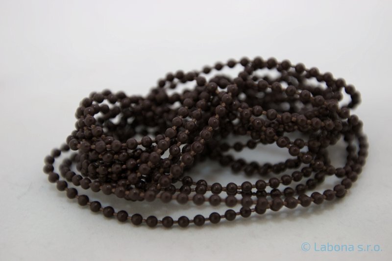 Retiazka guličková hnedá 10M