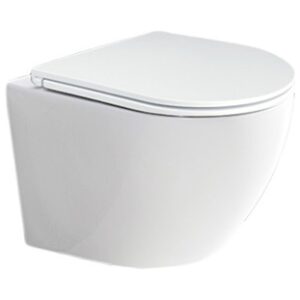 WC závesné kapotované Rimless 490x370x360 keramické + sedátko CSS113S